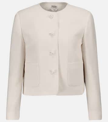 Wool-blend jacket | Miu Miu