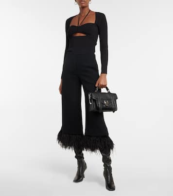 Jupe-culotte en crêpe à plumes | Proenza Schouler