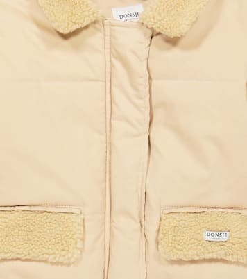 Wander shearling-trimmed puffer jacket | Donsje