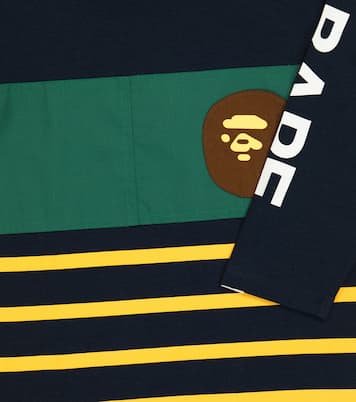 Camiseta en mezcla de algodón a rayas | BAPE Kids