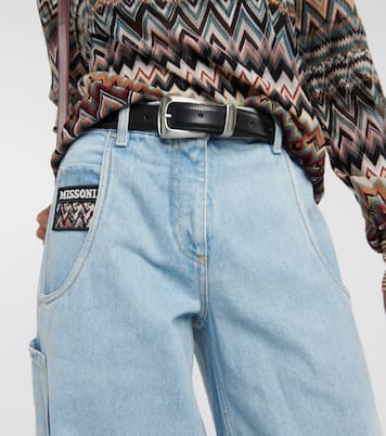 High-rise wide-leg jeans | Missoni