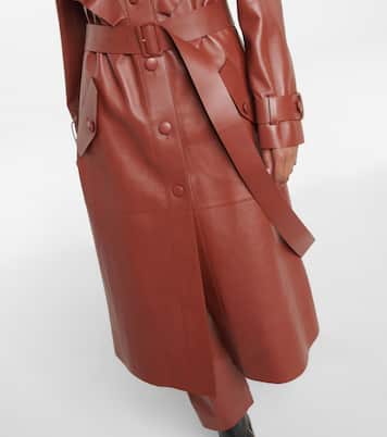 Cappotto in pelle con volant | Chloé
