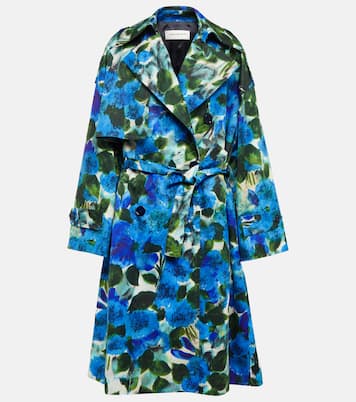 Trench in cotone con stampa | Dries Van Noten