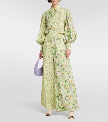 Chemise Astra en lin à fleurs | Alémais