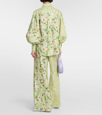 Chemise Astra en lin à fleurs | Alémais