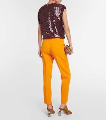 Pantaloni slim in crêpe | Dries Van Noten