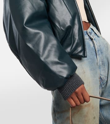 Onnea faux leather bomber jacket | Acne Studios