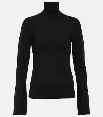 Top de cuello alto en mezcla de seda | Joseph