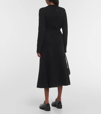 Falda midi Pablo de bouclé de lana y seda | Gabriela Hearst