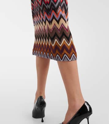 Robe midi Zig Zag en laine mélangée | Missoni