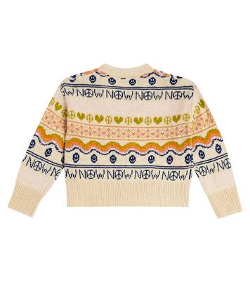 Gilly intarsia wool-blend cardigan | Molo