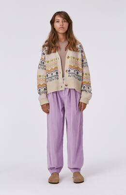 Gilly intarsia wool-blend cardigan | Molo