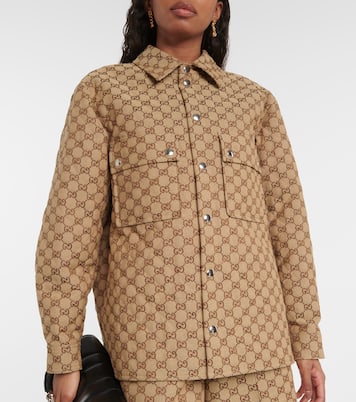 Hemdjacke GG aus Canvas | Gucci