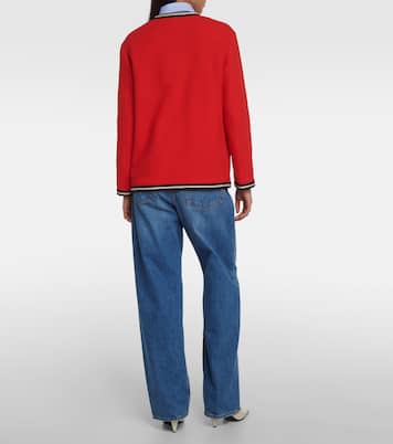 GG embroidered wool-blend tweed jacket | Gucci