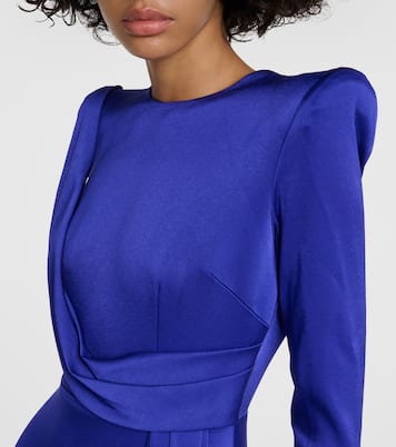 Draped satin gown | Alex Perry