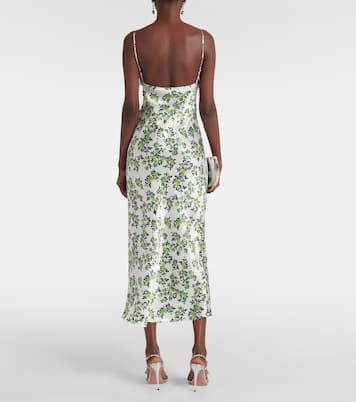 Trinny floral silk satin slip dress | Emilia Wickstead