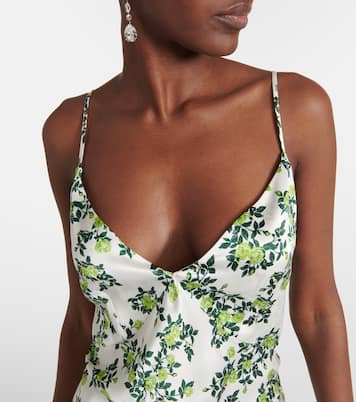 Trinny floral silk satin slip dress | Emilia Wickstead