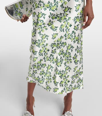 Trinny floral silk satin slip dress | Emilia Wickstead
