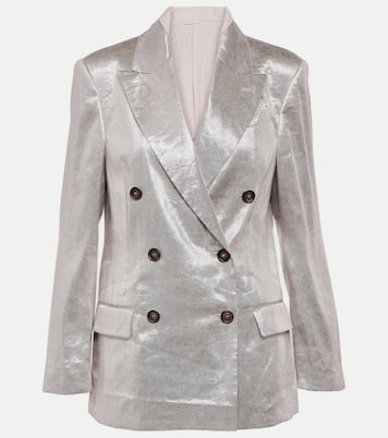 Blazer aus einem Leinengemisch | Brunello Cucinelli