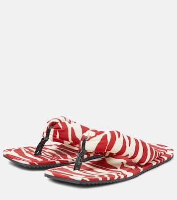 Indie zebra-print thong sandals | The Attico