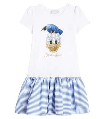Verziertes Kleid Donald Duck aus Baumwolle | Monnalisa