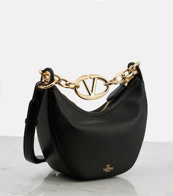 VLogo Moon Mini leather shoulder bag | Valentino Garavani