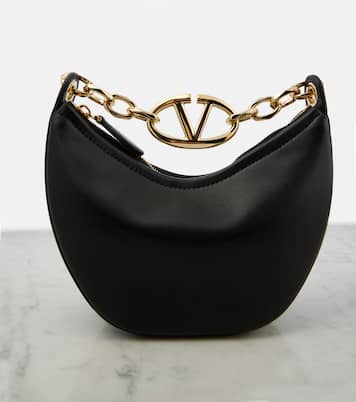 VLogo Moon Mini leather shoulder bag | Valentino Garavani