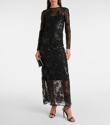 Embellished mesh maxi dress | Rotate