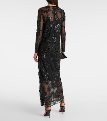 Embellished mesh maxi dress | Rotate