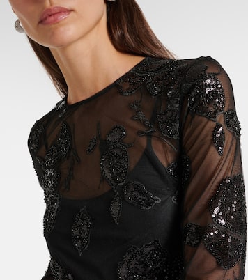 Embellished mesh maxi dress | Rotate
