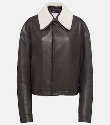 Giacca in pelle con shearling | Bottega Veneta
