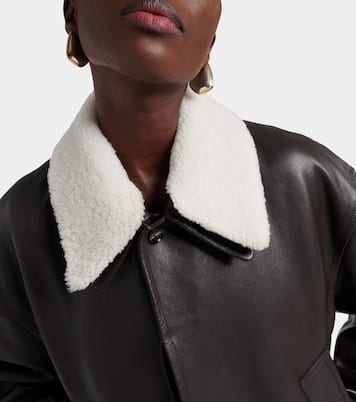 Giacca in pelle con shearling | Bottega Veneta