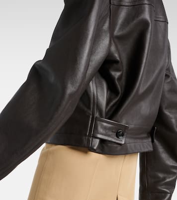Giacca in pelle con shearling | Bottega Veneta