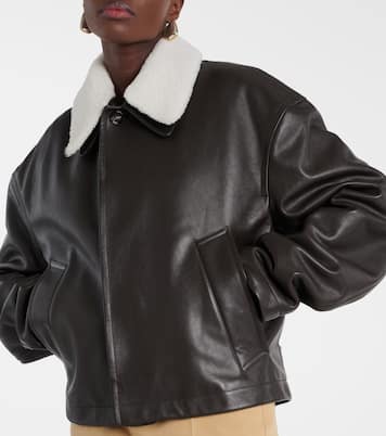 Giacca in pelle con shearling | Bottega Veneta