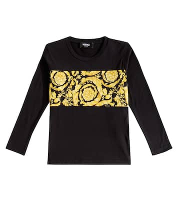 T-shirt Barocco in jersey di cotone | Versace Kids
