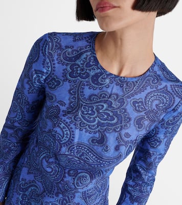 Robe longue Ottie Bias en lin | Zimmermann