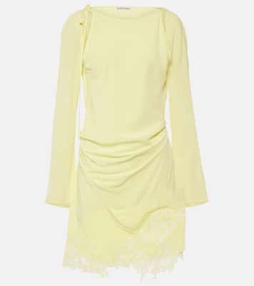 Cutout lace-trimmed minidress | Acne Studios