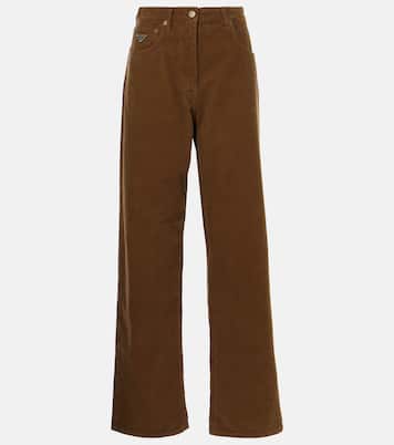 Weite Hose aus Baumwoll-Cord | Prada