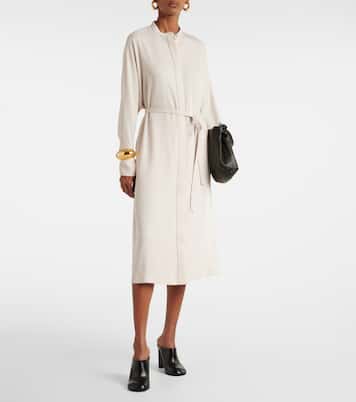 Abito midi Dana in cady con cintura | Joseph