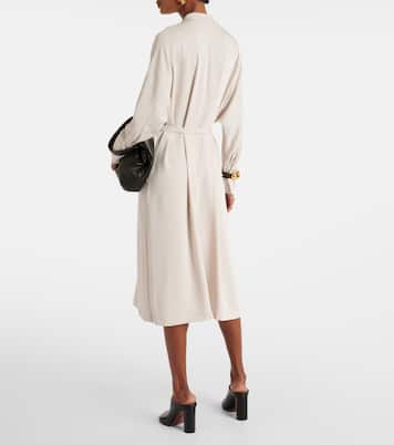 Abito midi Dana in cady con cintura | Joseph