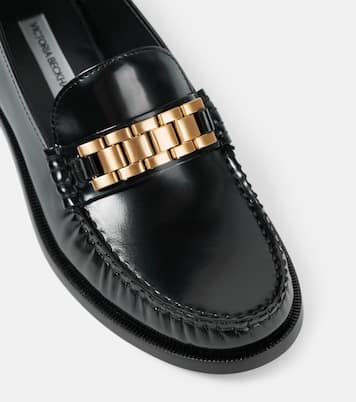 Mocassins Chain en cuir | Victoria Beckham