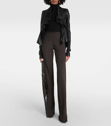 Pantalones anchos Bias de tiro alto | Rick Owens