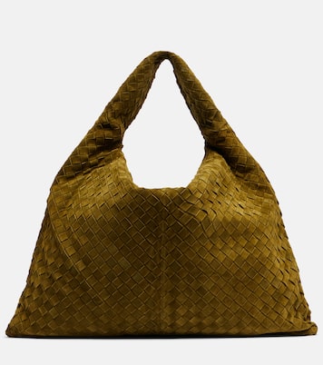 Sac Hop Large en daim Intrecciato  | Bottega Veneta