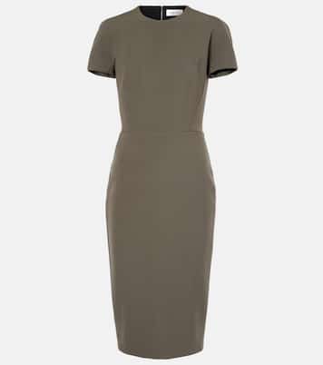 Abito midi in crêpe | Victoria Beckham