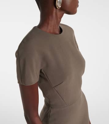 Abito midi in crêpe | Victoria Beckham