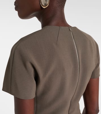 Abito midi in crêpe | Victoria Beckham