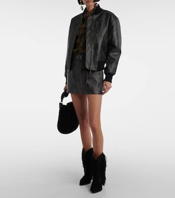Mini-jupe Claudine en cuir synthétique | Marant Etoile