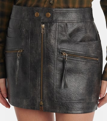 Mini-jupe Claudine en cuir synthétique | Marant Etoile