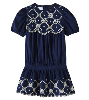 Abito in popeline di misto cotone | Gucci Kids