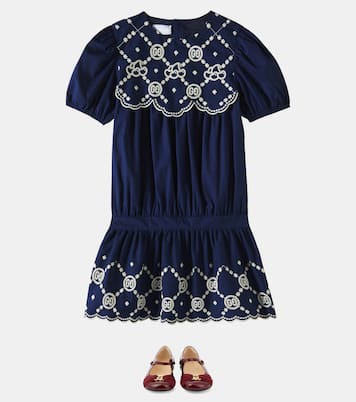 Abito in popeline di misto cotone | Gucci Kids